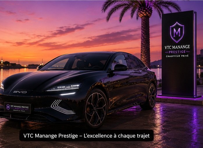 BYD Seal de VTC Manange Prestige, chauffeur privé Premium à Montpellier